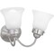 Progress Lighting Fluted Glass Collection Two-Light Bath & Vanity P3288-09ET - alternate 2